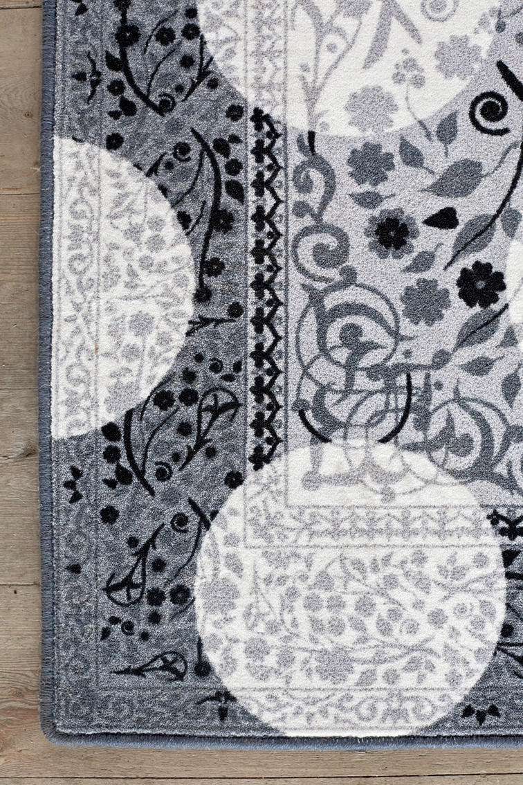 Mineheart Monochrome Magic Rug Teppich Muster 20x20 cm Grau