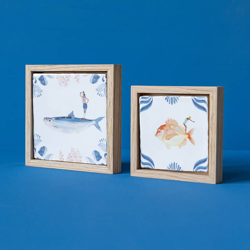 StoryTiles Tile frames Lijst Bilderrahmen S 10x10 cm Eiche