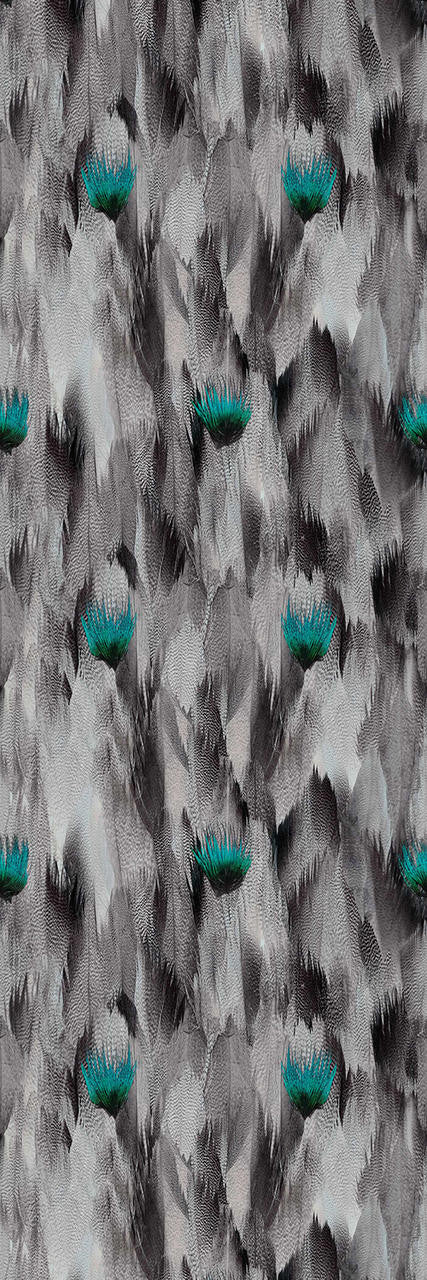 Mineheart Wallpaper Natural Feathers Tapete A3 Muster grün