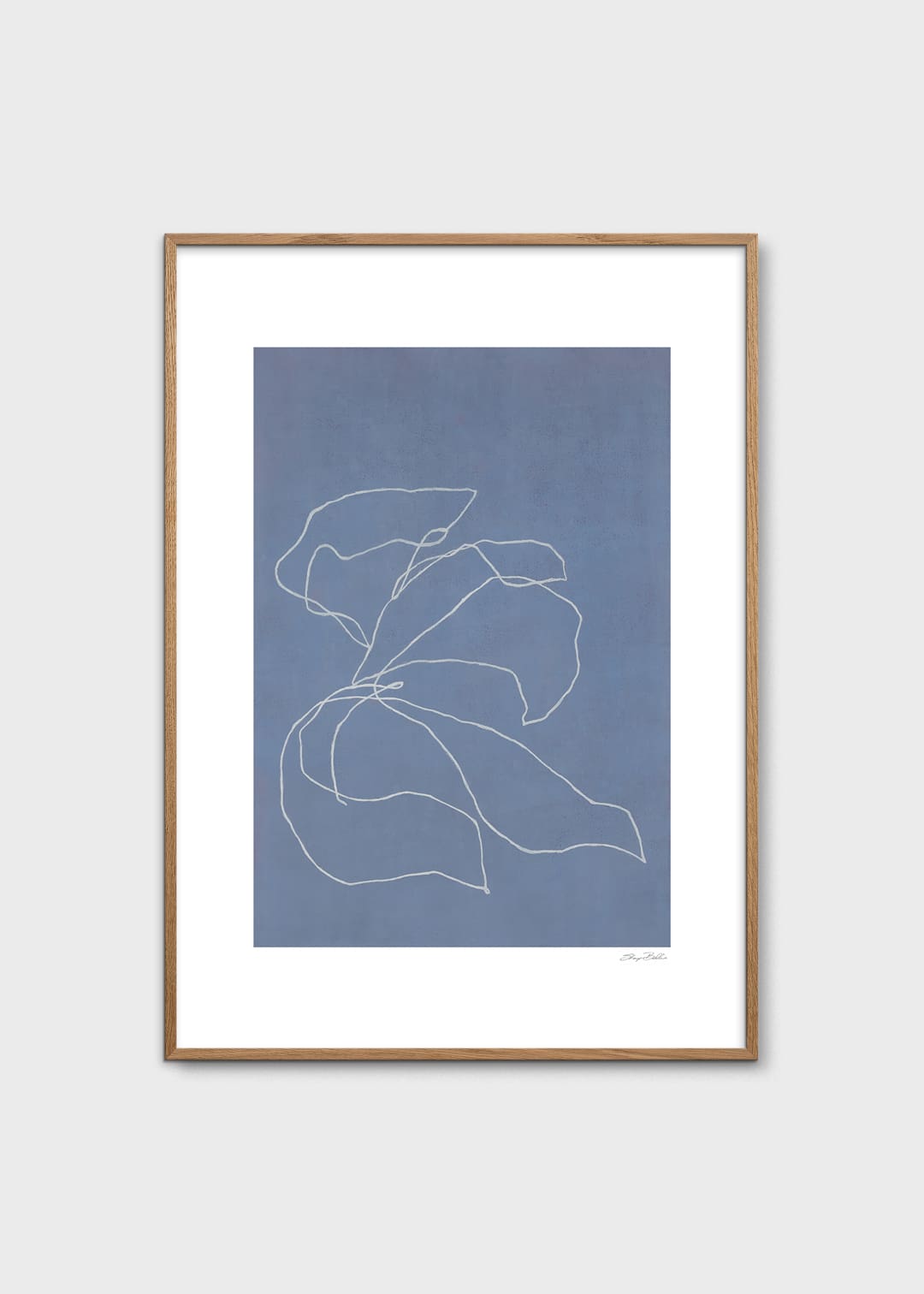 The Poster Club Art Prints Iris In The Wind Poster 50x70 blau