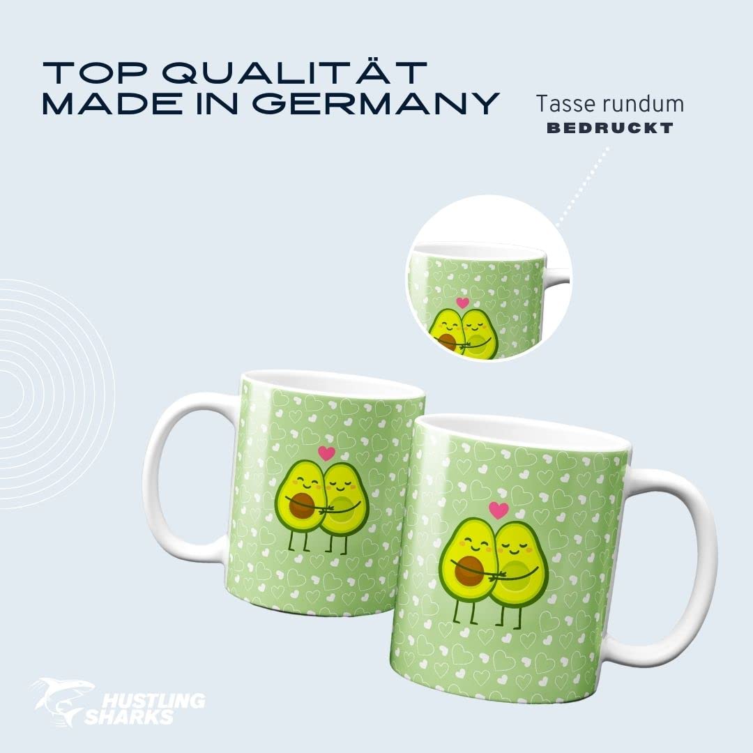 Hustling Sharks Wandbilder Avocados in love Tasse 330ml bunt