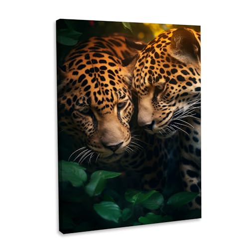 Hustling Sharks Wandbilder Jaguar Romantic Wandbild 40x60 cm