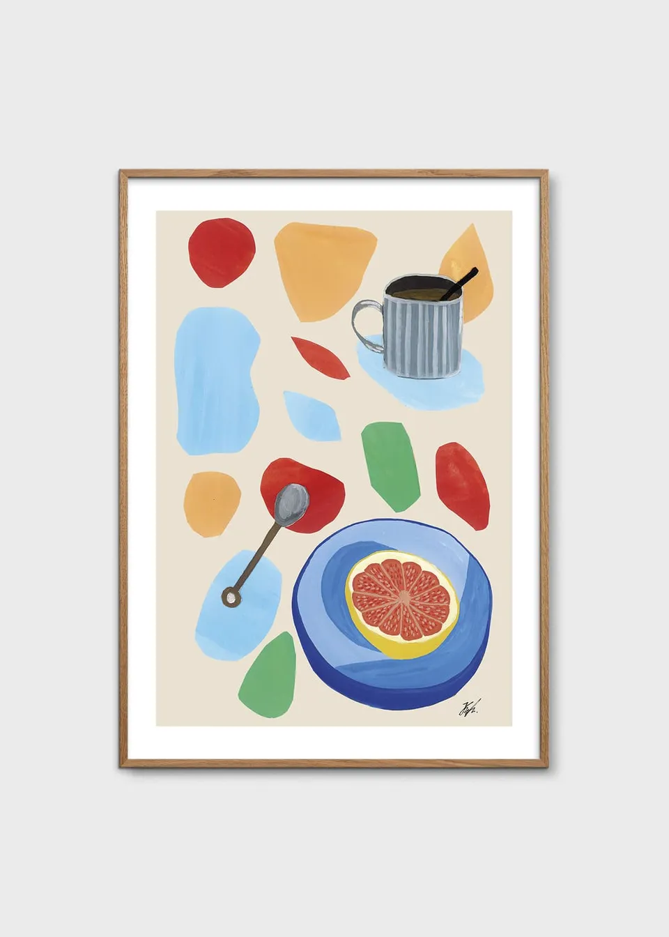 The Poster Club Art Prints Frulle Poster 30x40 cm bunt