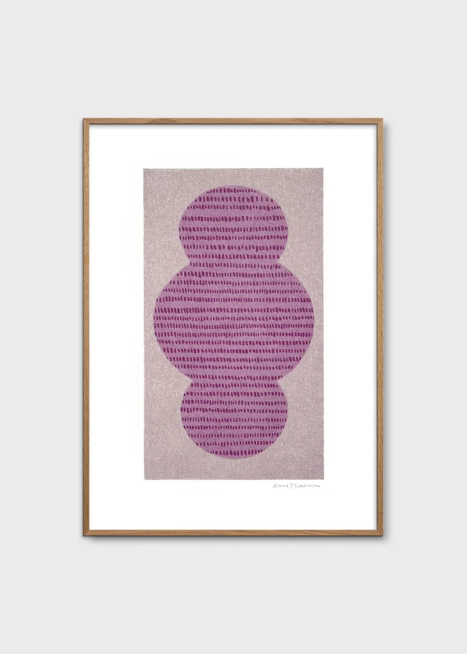 The Poster Club Art Prints Gem Poster A4 Lila Geometrisch