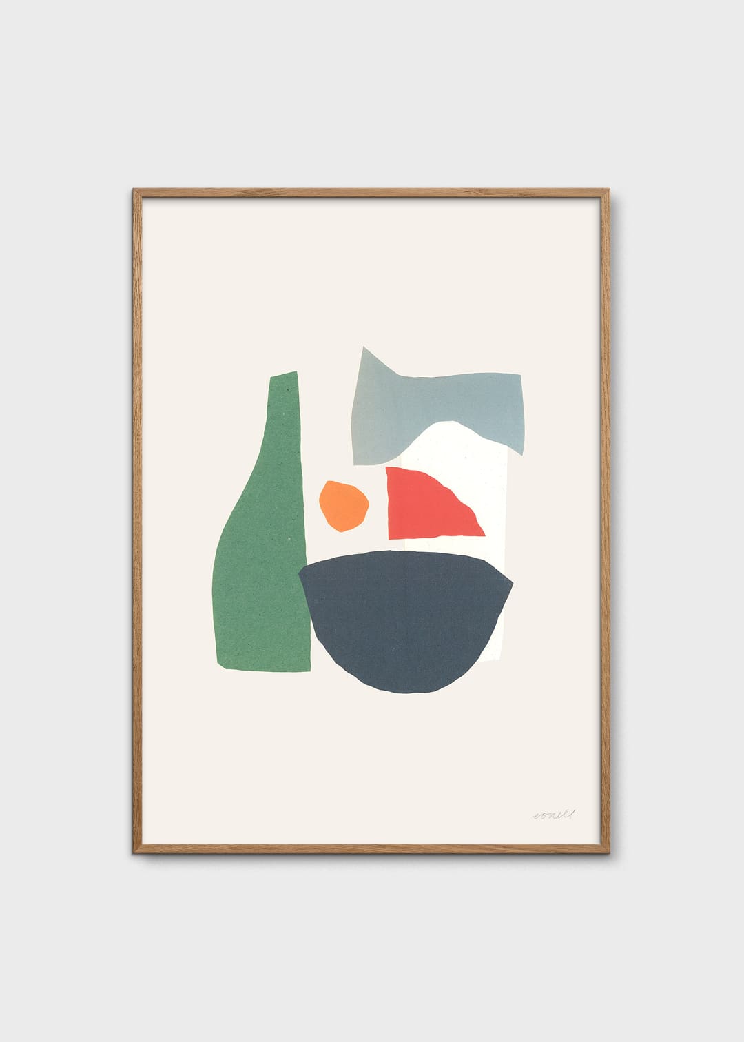 The Poster Club Ramen Shop Kunstdruck A4 geometrisch bunt