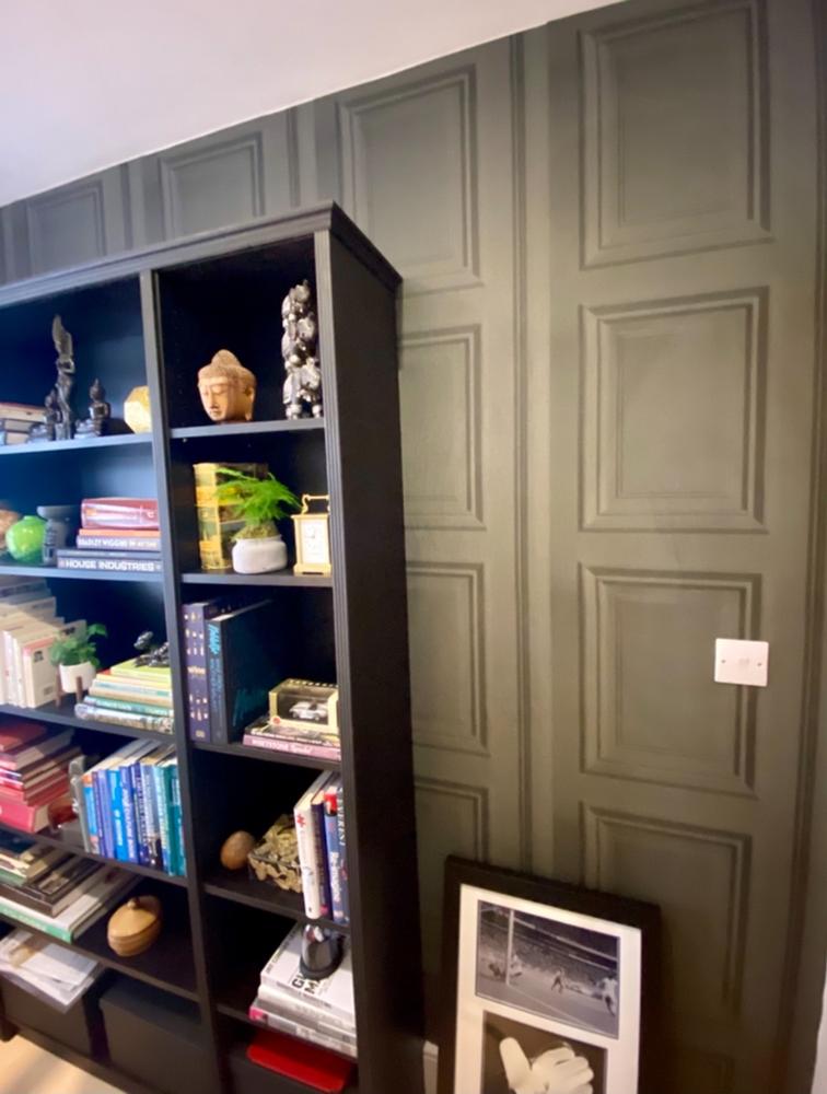 Mineheart Anthracite Panelling Tapete Rolle Paneel schwarz