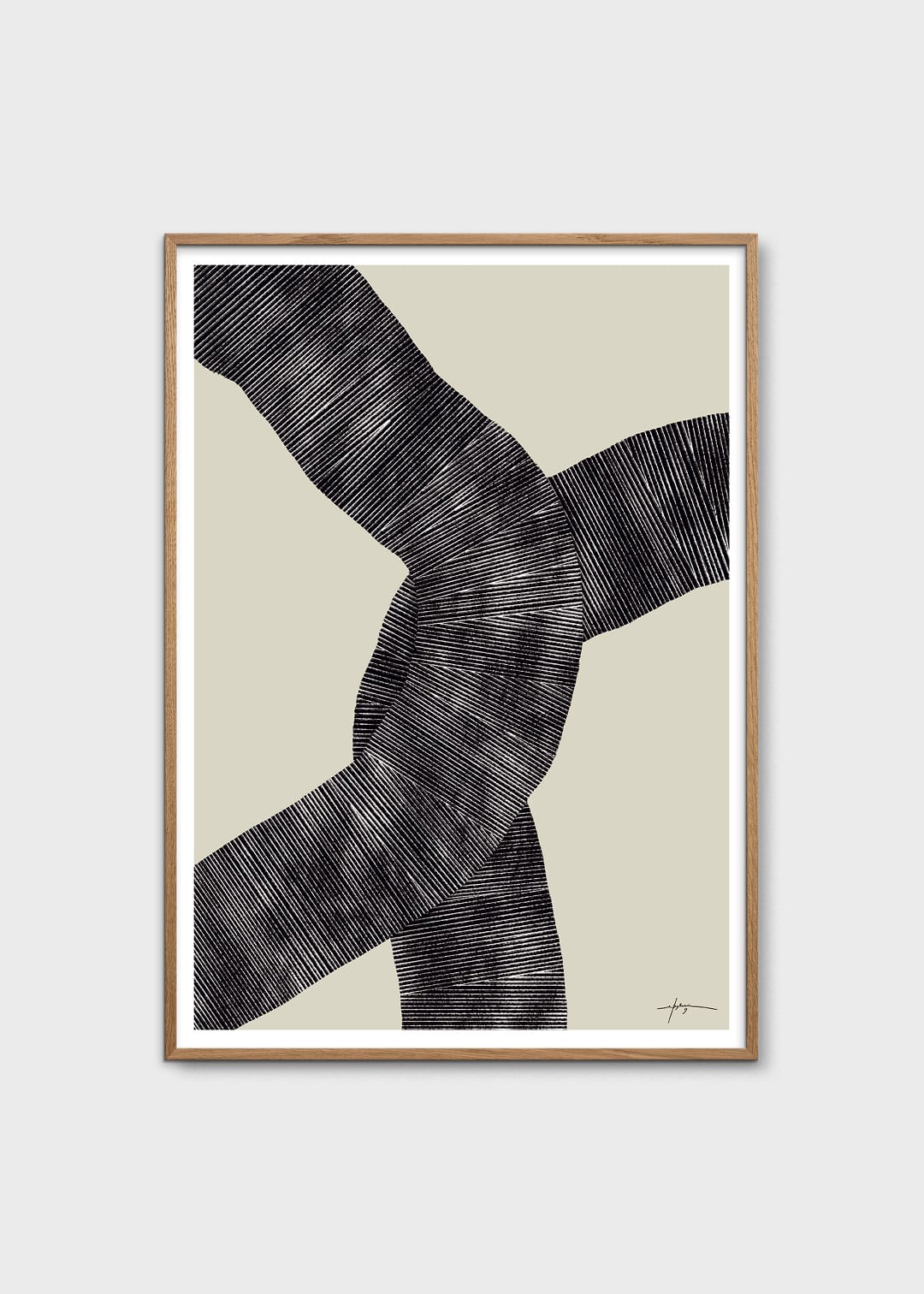 The Poster Club Art Prints Abstract 697 Poster 30x40 cm beige