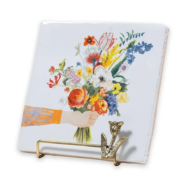 StoryTiles Tile Holders Golden Stand Tulip Fliesenhalter Gold