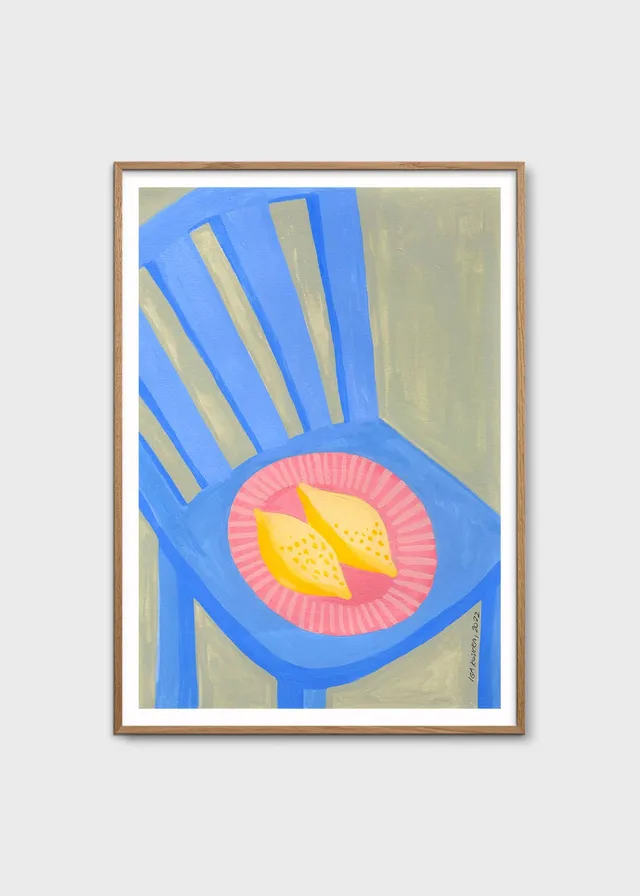 The Poster Club New Lemons Poster A4 bunt pastell