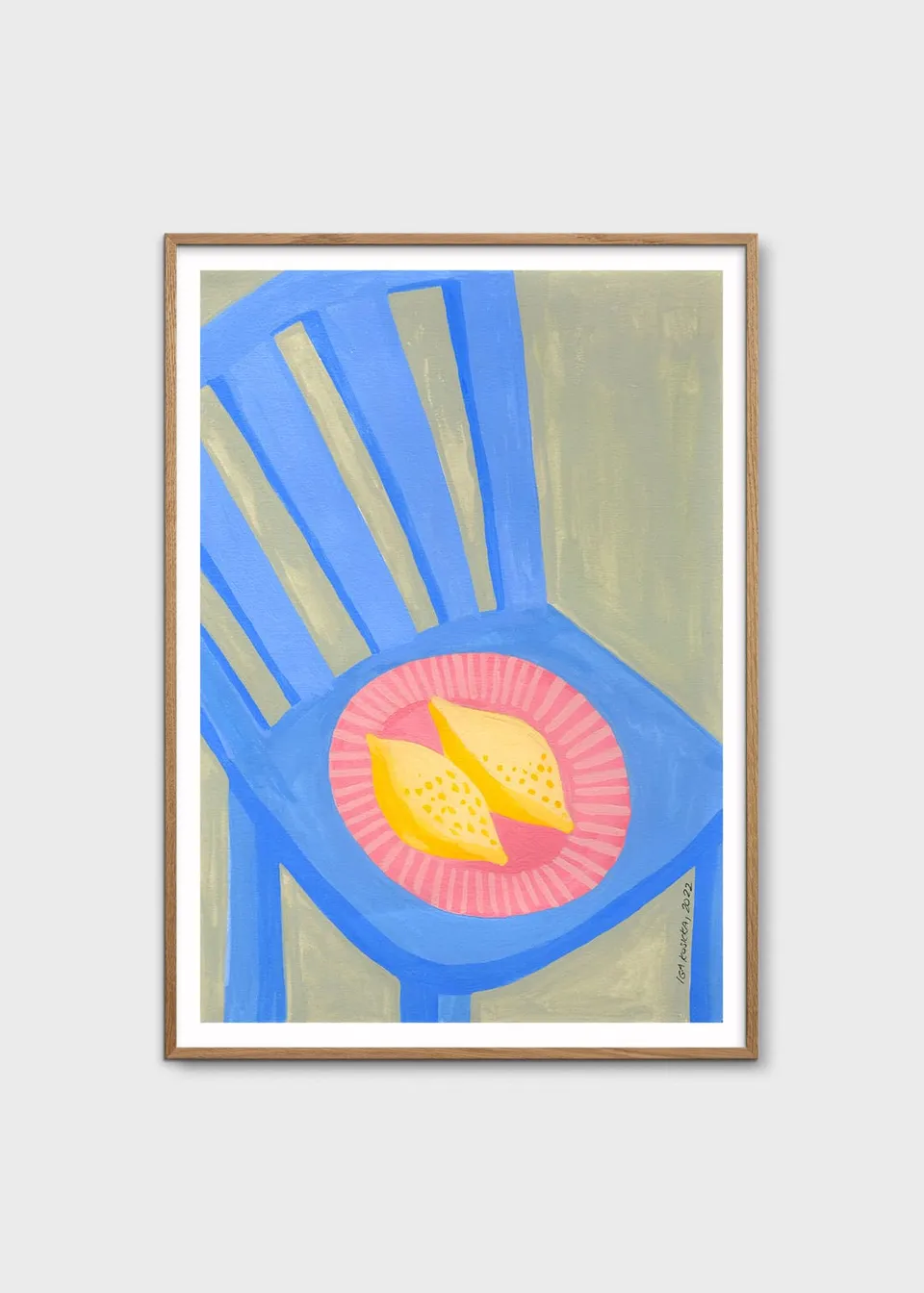 The Poster Club New Lemons Poster A4 bunt pastell