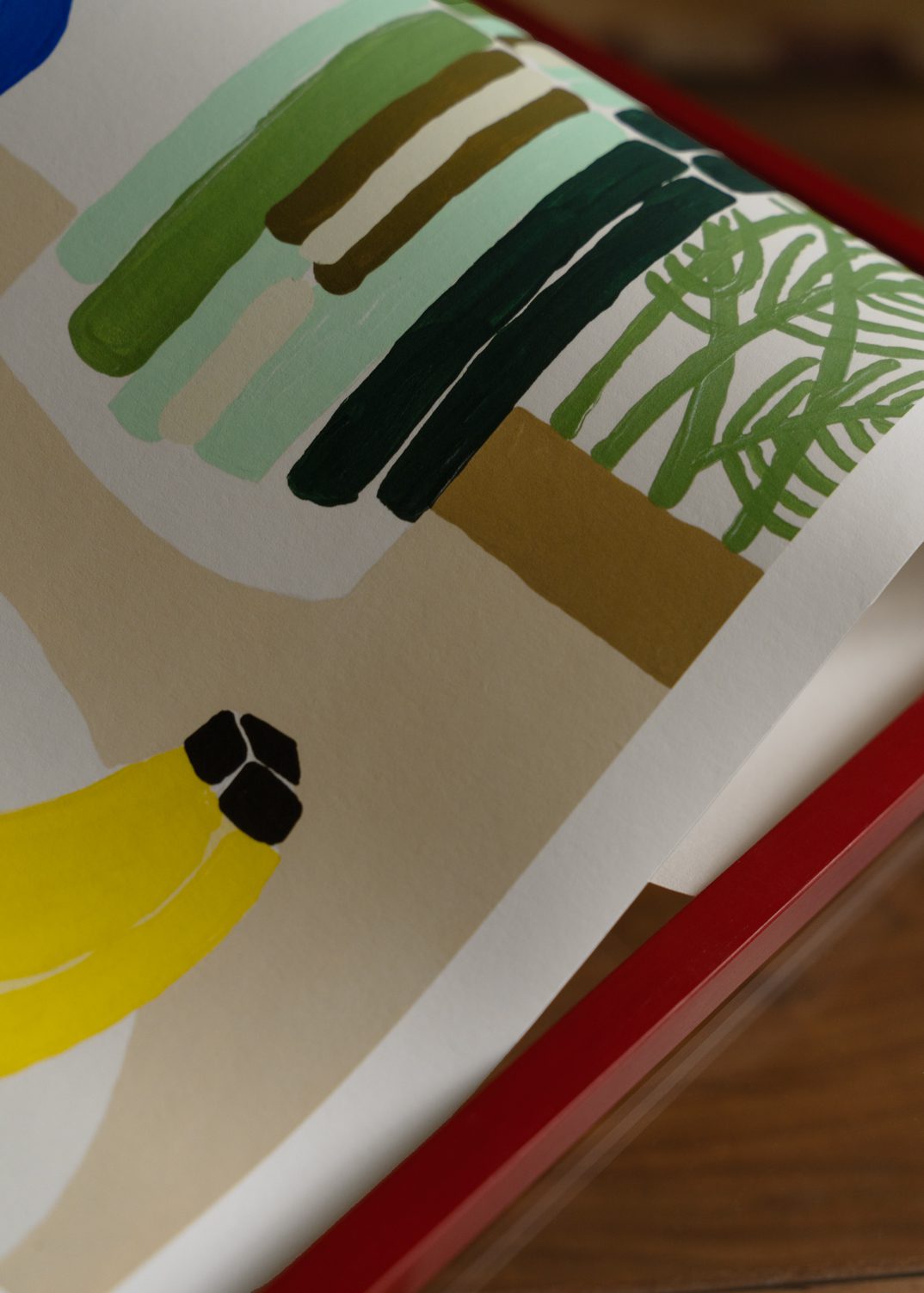The Poster Club Blueberries and Banana Poster A4 Früchte-Motiv