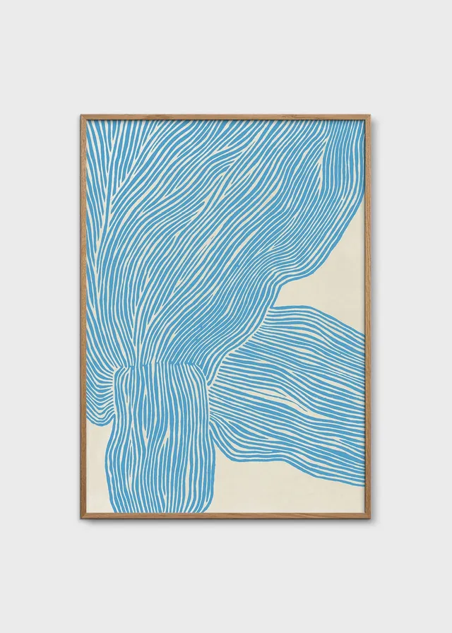 The Poster Club The Line Blue Poster 30x40 cm blau