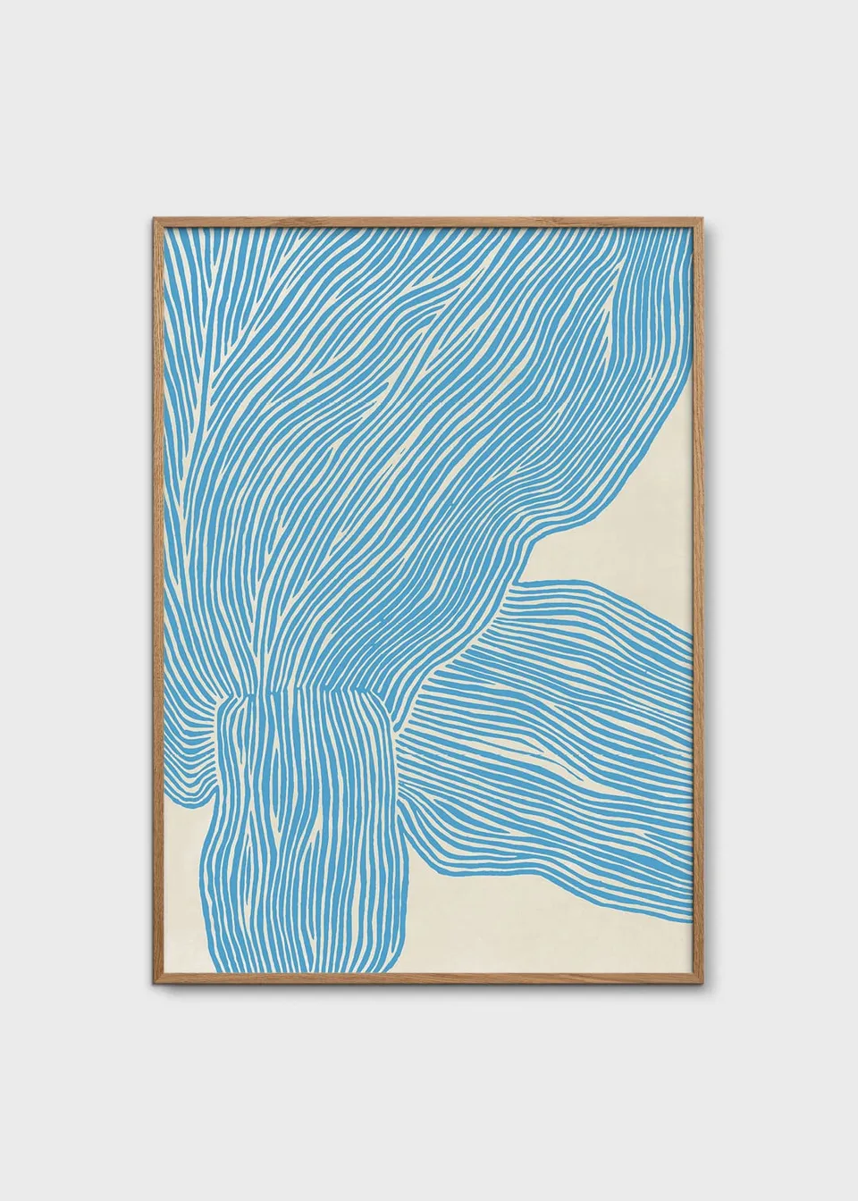 The Poster Club The Line Blue Poster 30x40 cm blau
