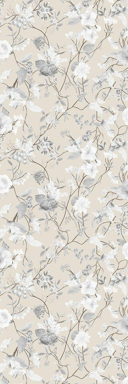 Mineheart Meadow Flower Tapete Blume taupe 52cm Vlies