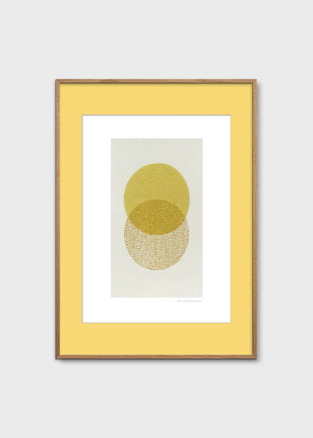 The Poster Club Long Sun Kunstdruck A4 gelb geometrisch