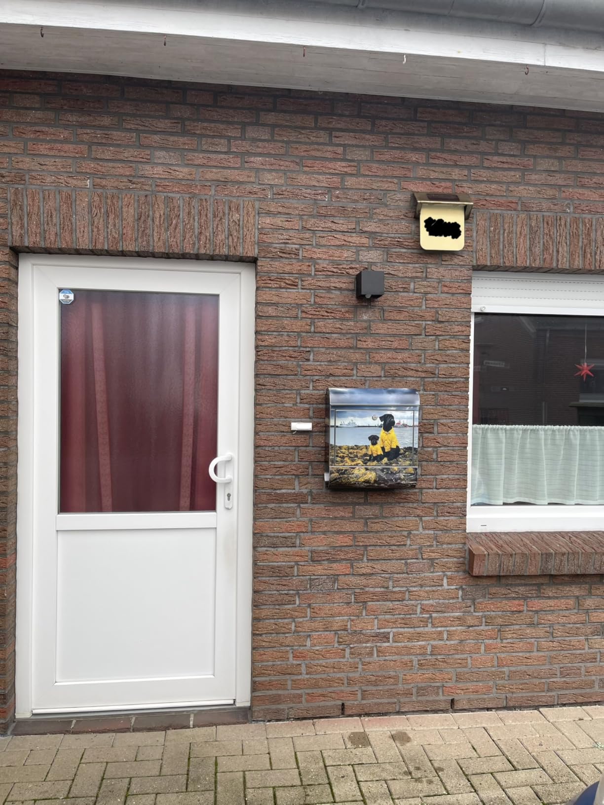 Banjado Briefkasten Wunschmotiv Edelstahl 38x43x12 ohne Namen