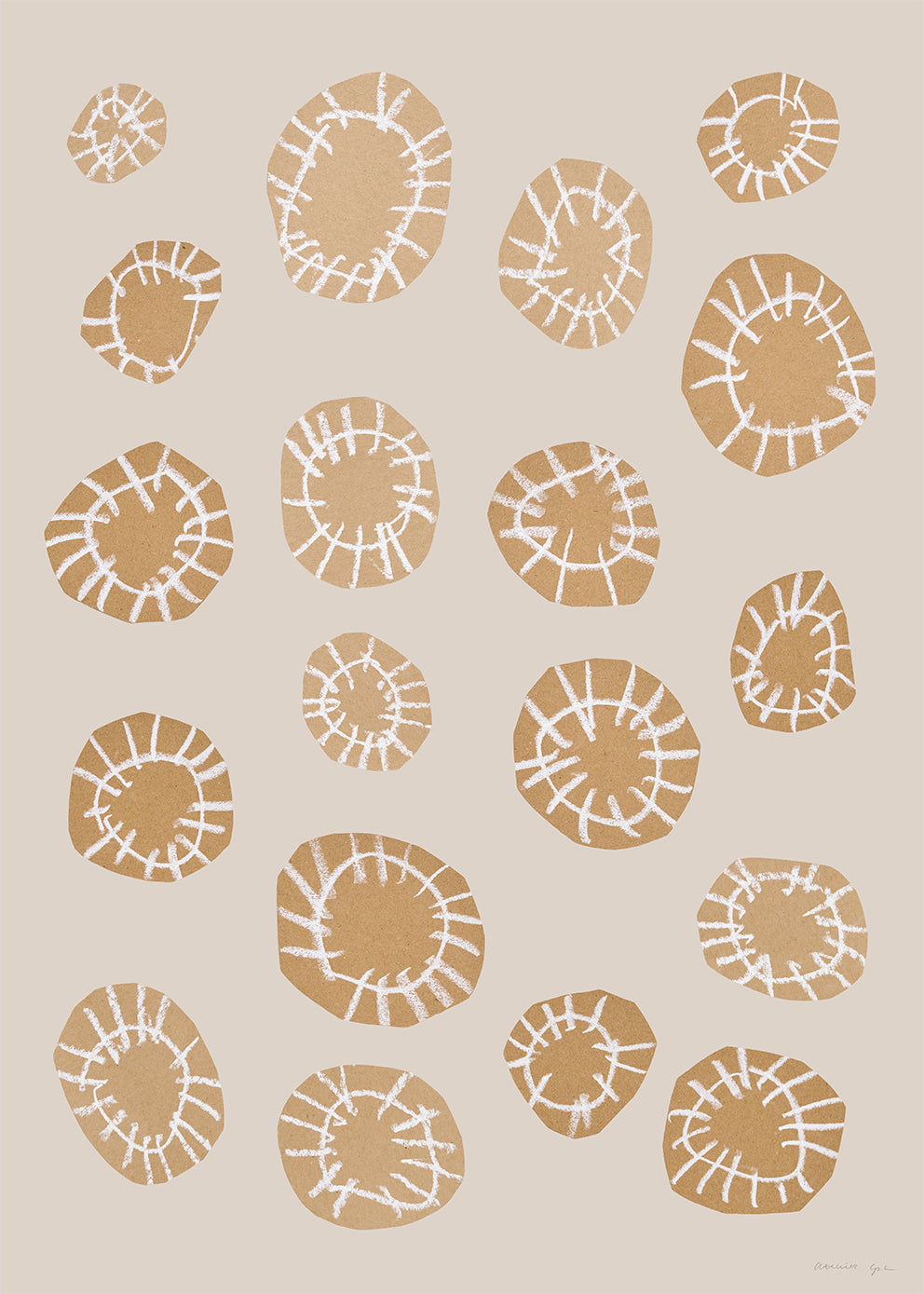 The Poster Club Art Prints Print No. 172 Kunstdruck 30x40 cm beige