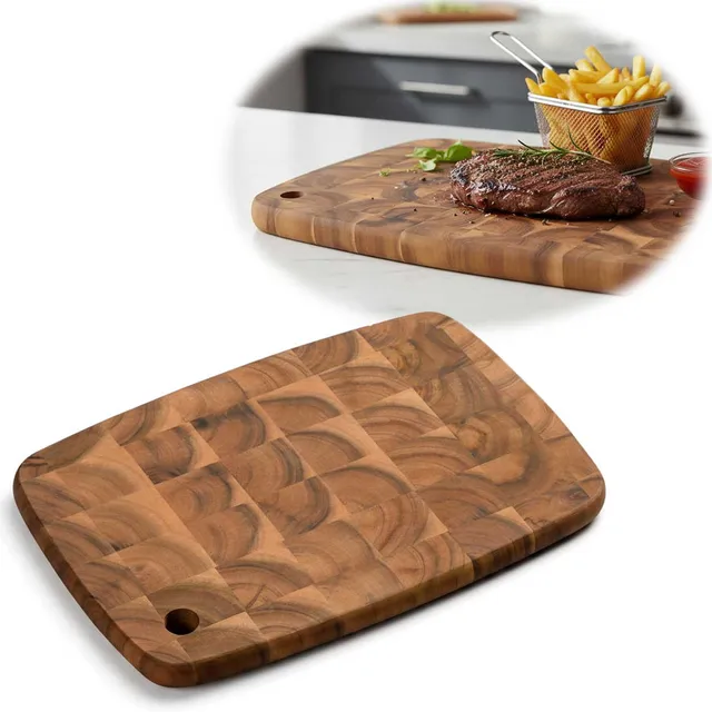 LS-LebenStil Küche Haushalt Stirnholz Schneidebrett 32cm