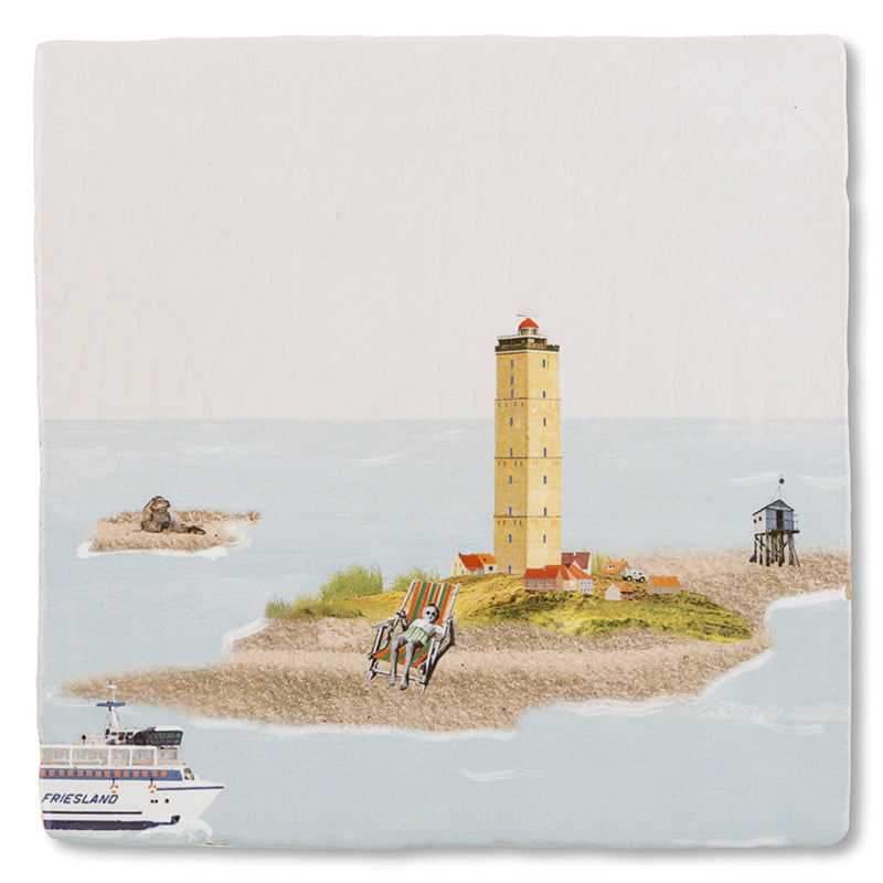 Storytiles Delft Blue Terschelling Fliese 13x13 cm Meer