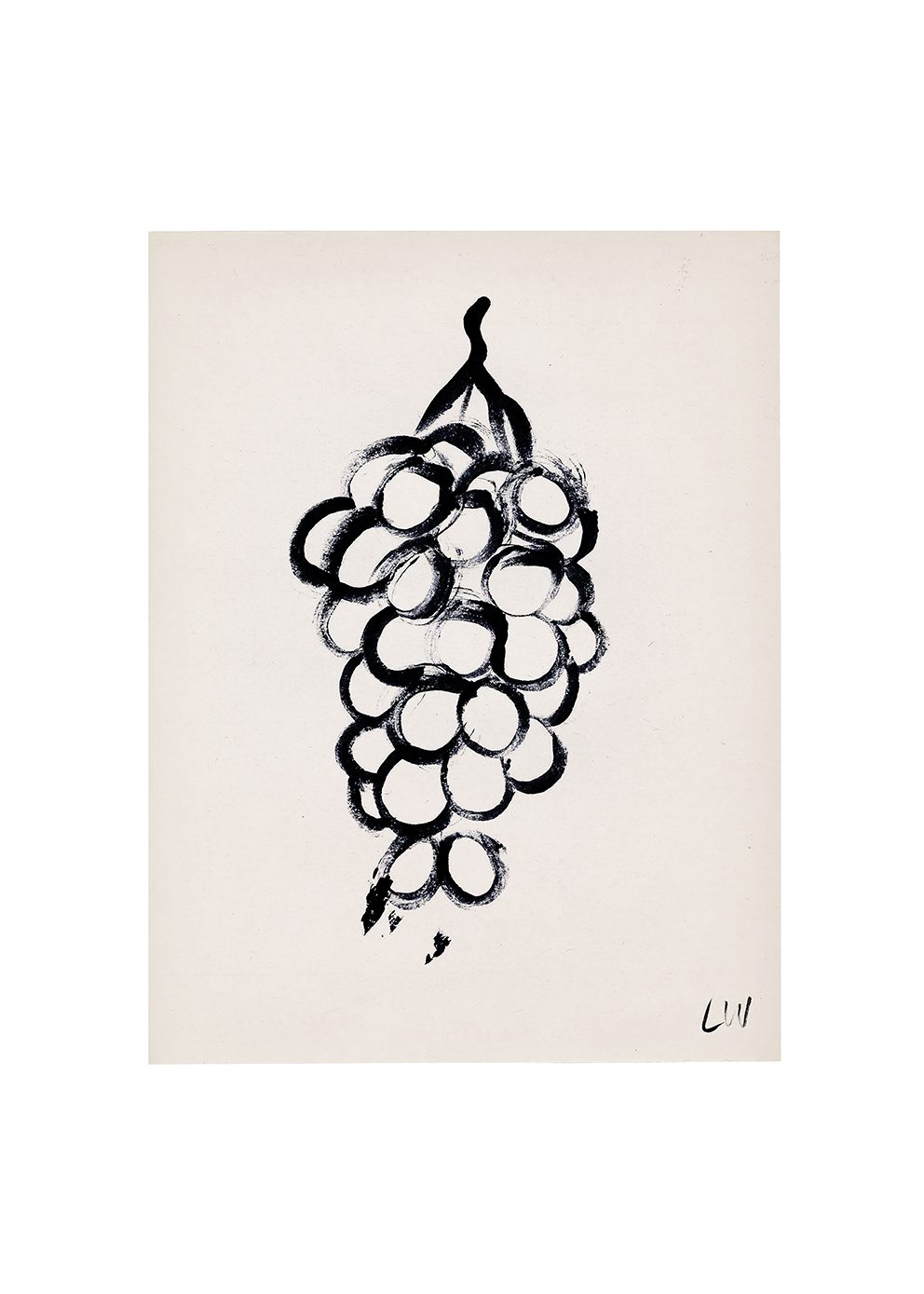 The Poster Club Grapes Kunstdruck 30x40 cm beige