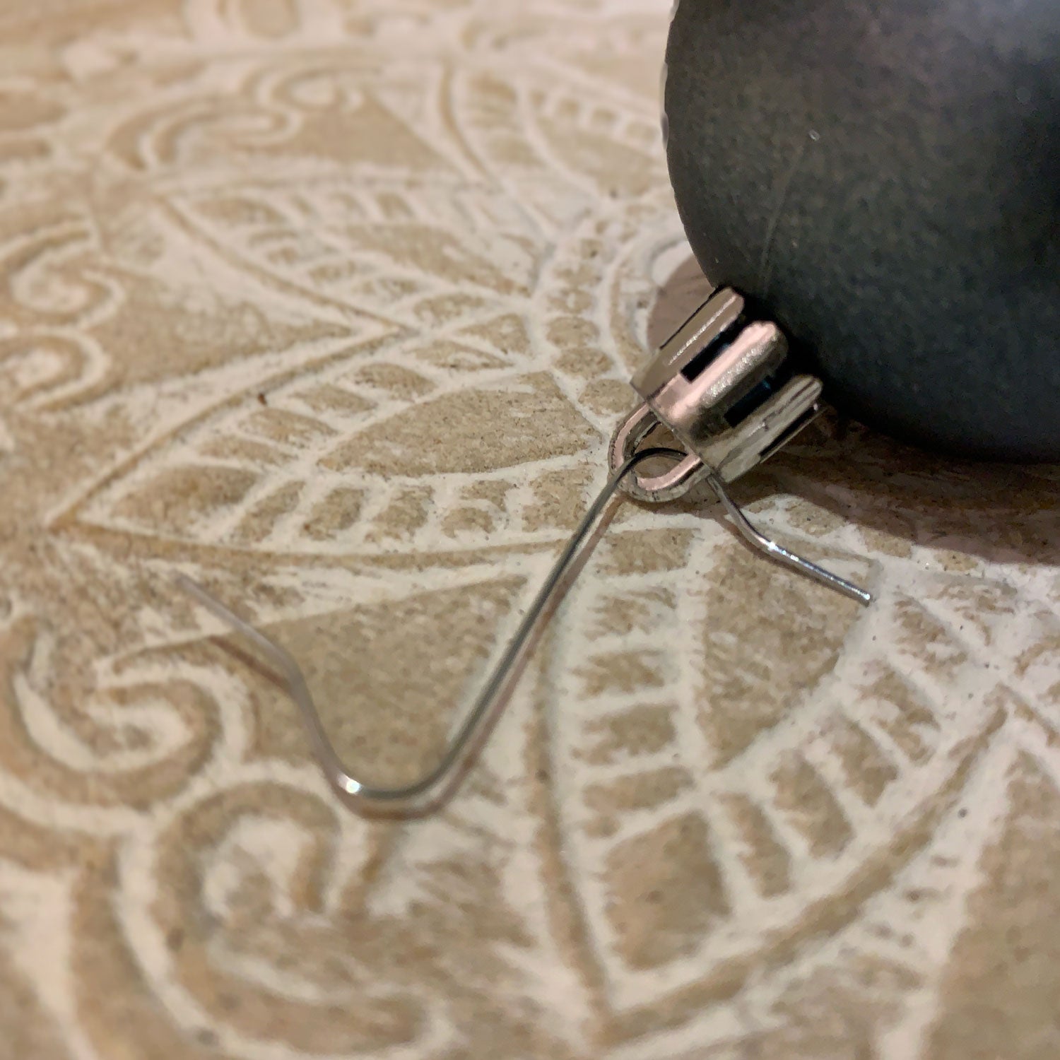 LS-LebenStil Kugel-Aufhänger Silber 50er Set 3,5 cm Metall