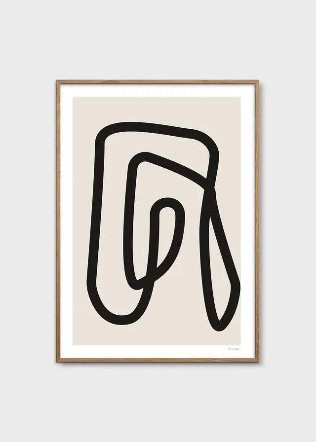 The Poster Club Simple Object 12 Poster 50x70 beige