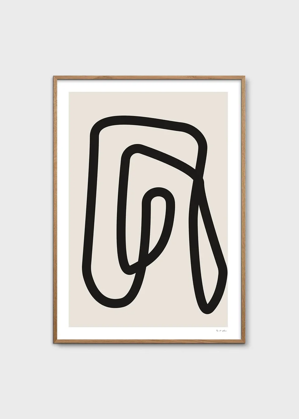 The Poster Club Simple Object 12 Poster 50x70 beige