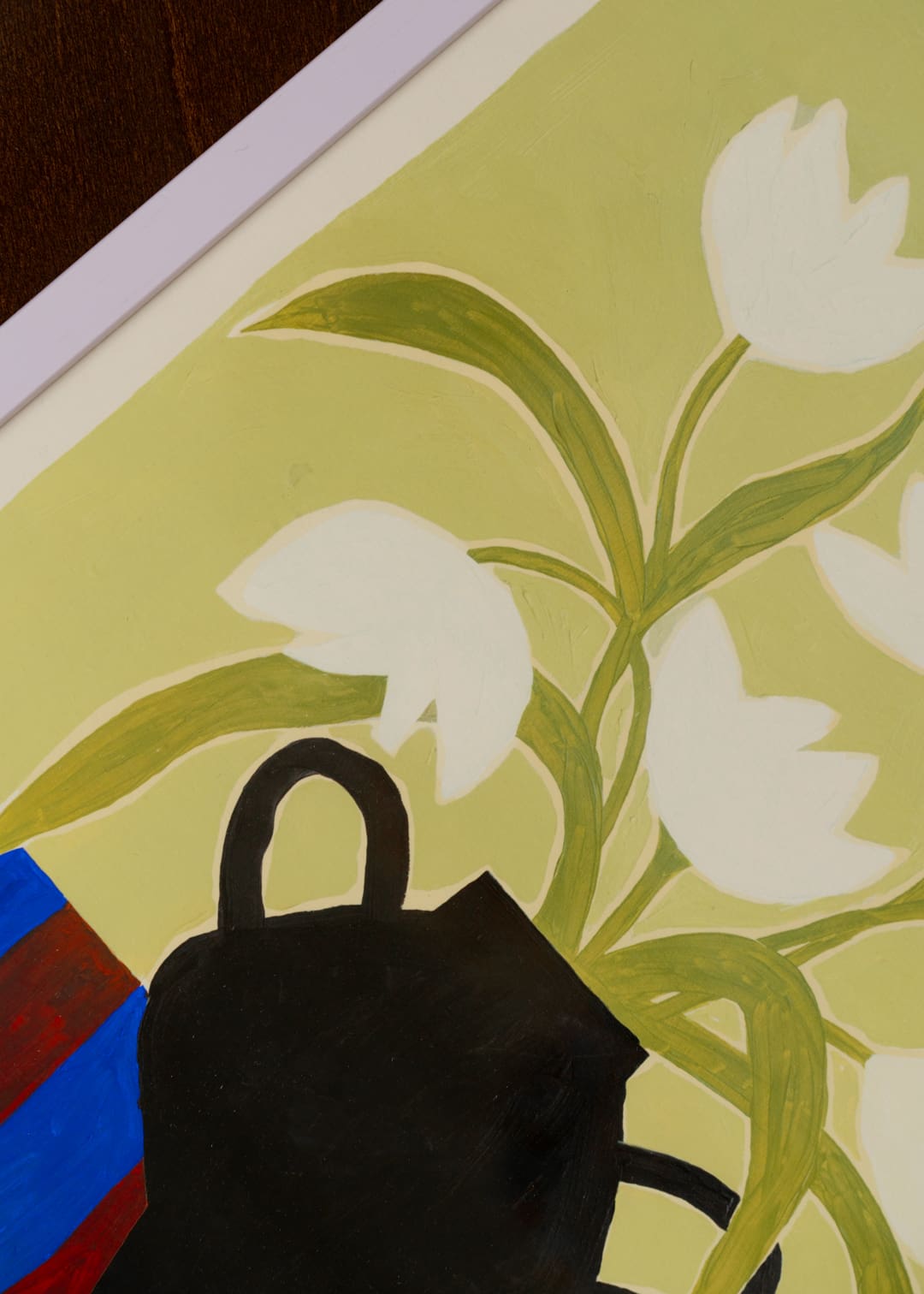 The Poster Club Flowers and Stripes Poster 30x40 cm Blumen