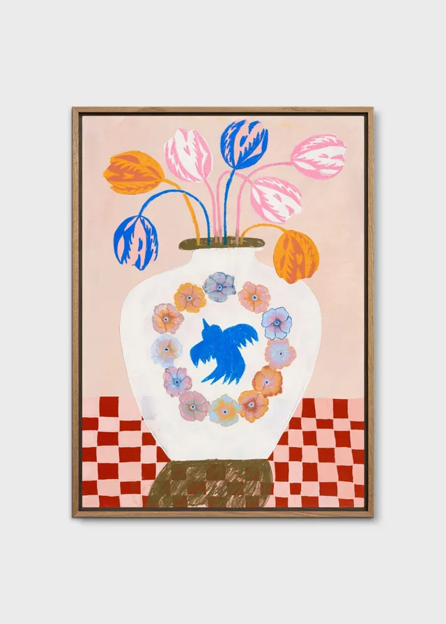 The Poster Club Art Prints The Clock Leinwand 30x40 cm Gerahmt