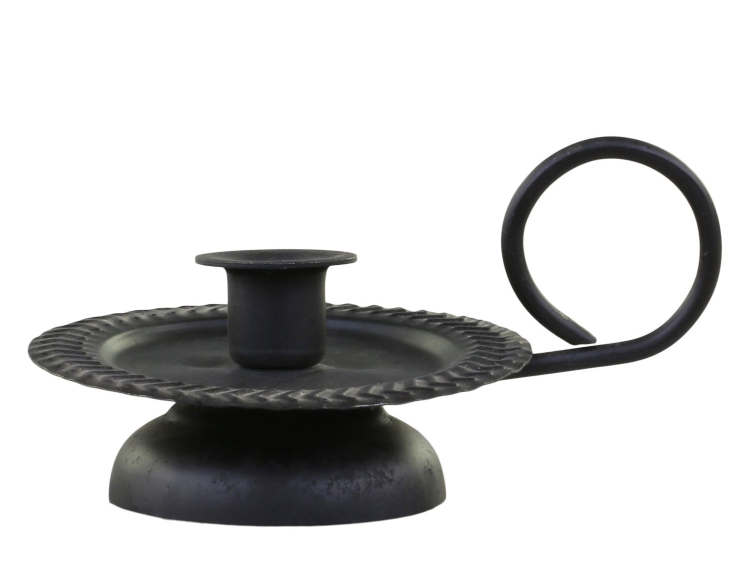 LS-LebenStil Möbel & Wohnen Stabkerzenhalter Schwarz Griff 11cm