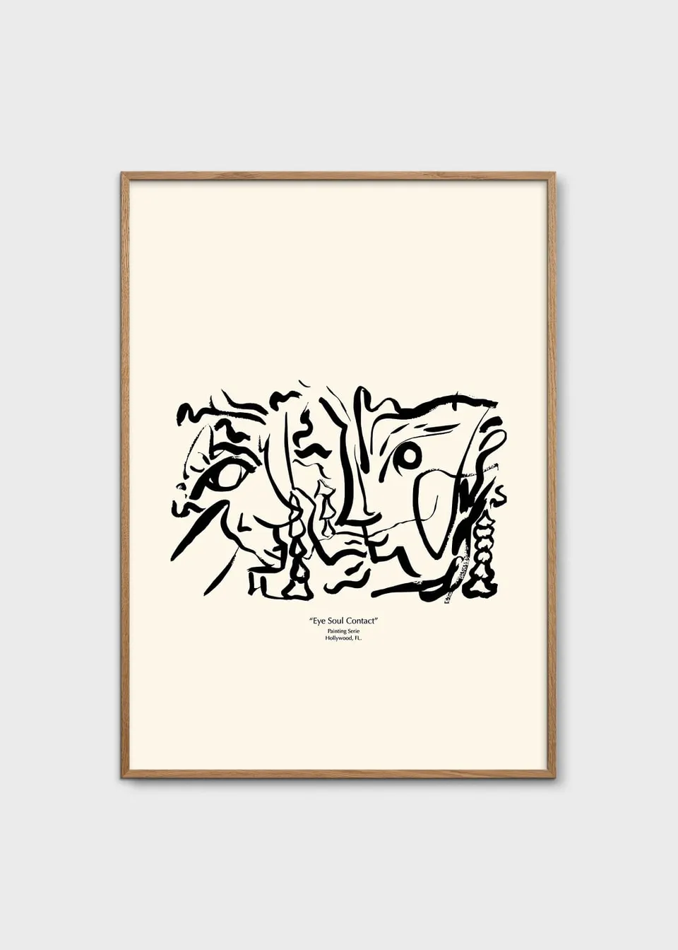 The Poster Club Art Prints Soul Contact 02 Poster 50x70 beige