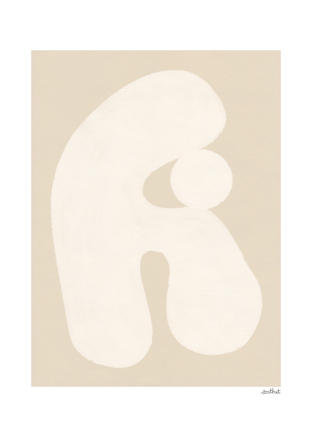The Poster Club Art Prints Skulptur 03 Poster 30x40 cm beige