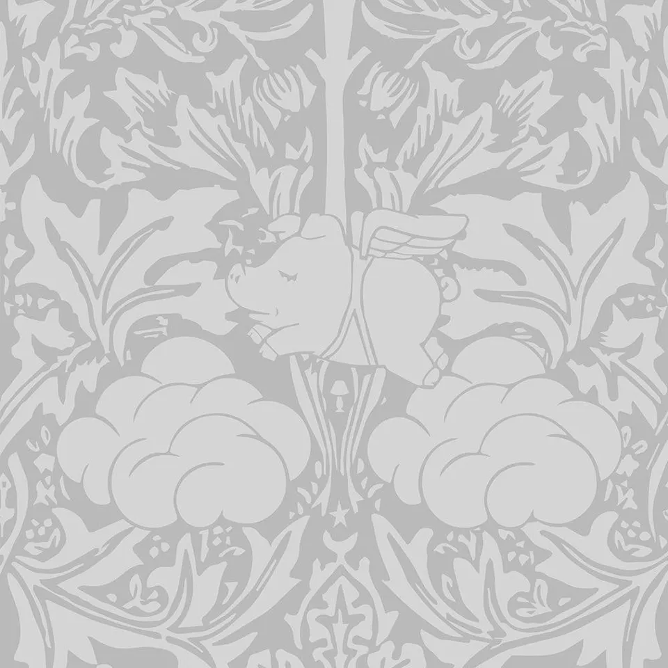 Mineheart Wallpaper Morris Dream Tapete Pebble Grey Vlies