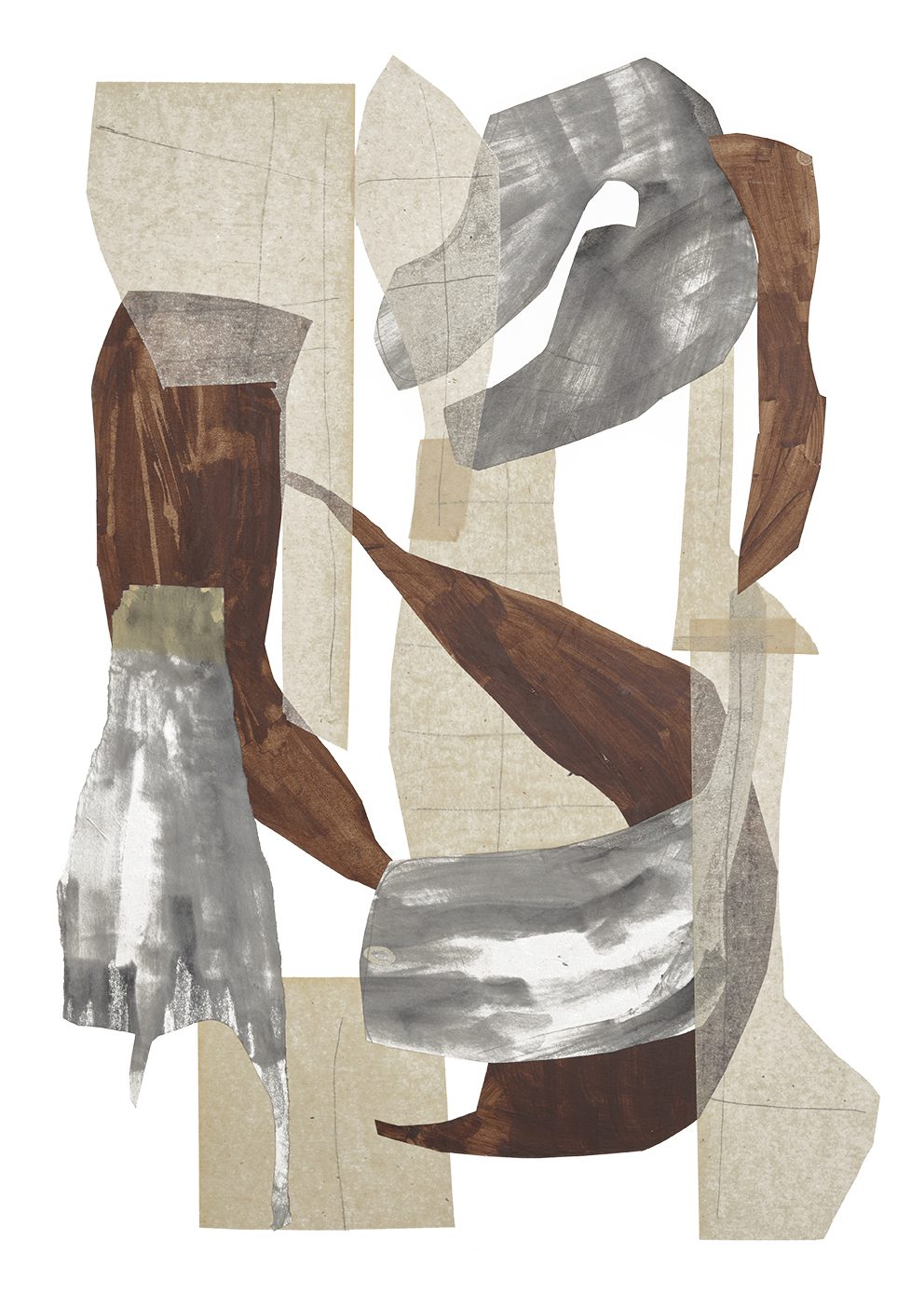 The Poster Club Unity Poster 50x70 cm braun abstrakt