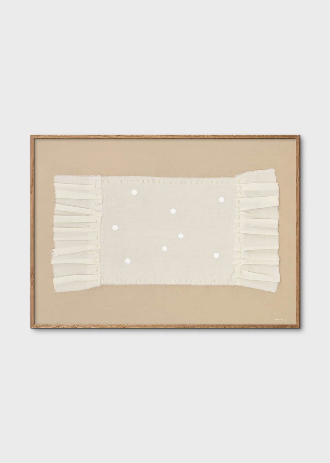 The Poster Club Lace No. 155 Kunstdruck 30x40 cm Beige Weiß
