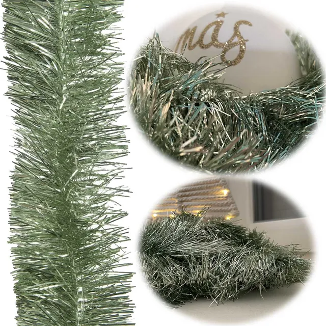 LS-LebenStil Brillant Weihnachts-Girlande Grün 270cm