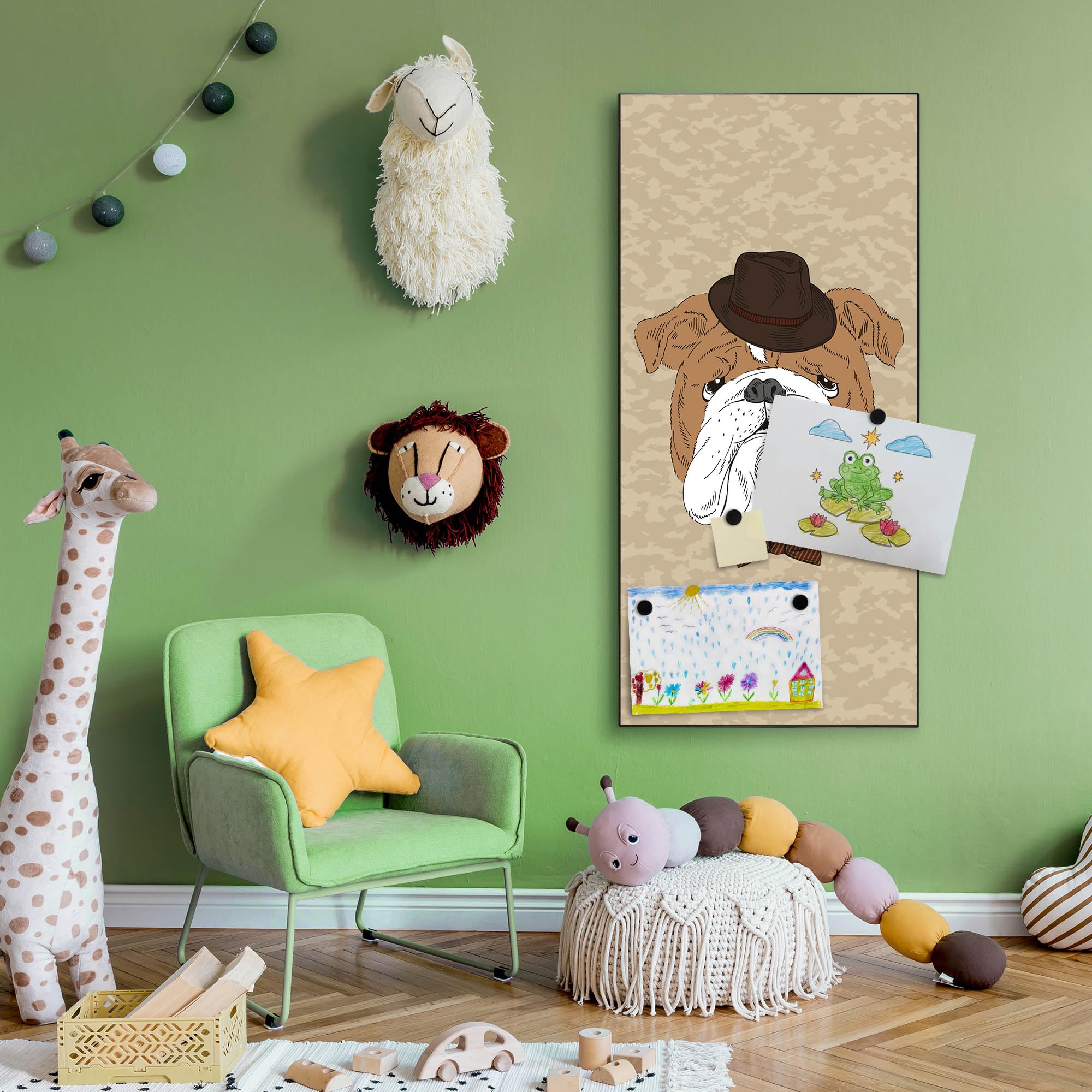 Banjado Magnettafel Big Daddy Magnetwand 37x78cm weiß Stahl