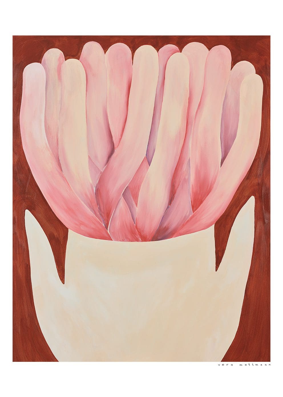 The Poster Club Art Prints Wildrose Poster 30x40 cm rosa