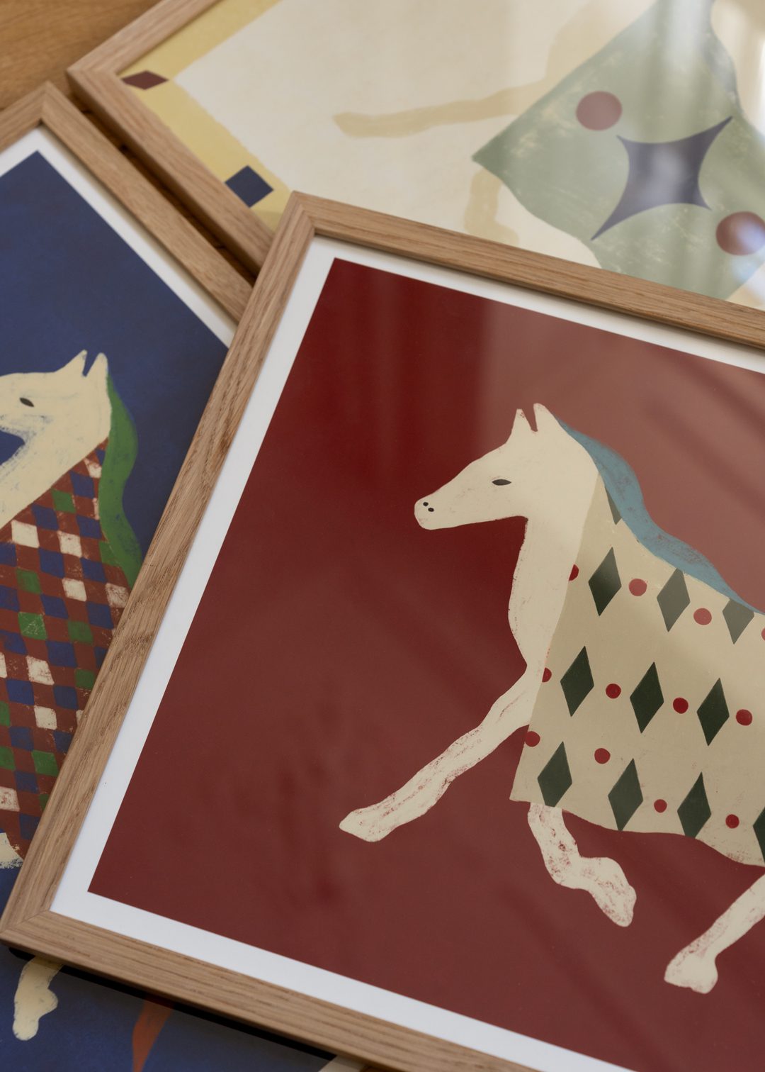 The Poster Club Art Prints Horse Bordo Poster 30x40 cm Pferdemotiv