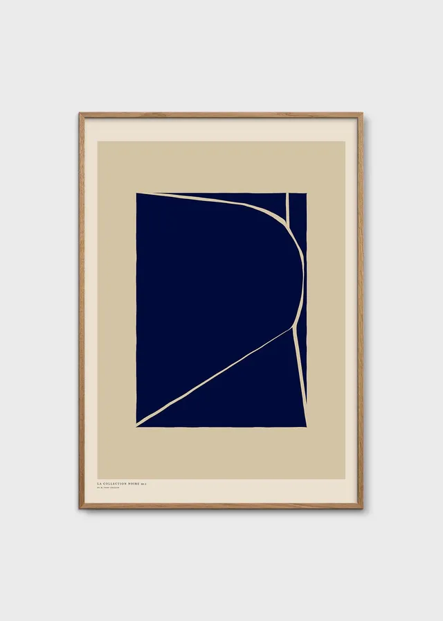 The Poster Club Art Prints Structure Poster A4 beige blau