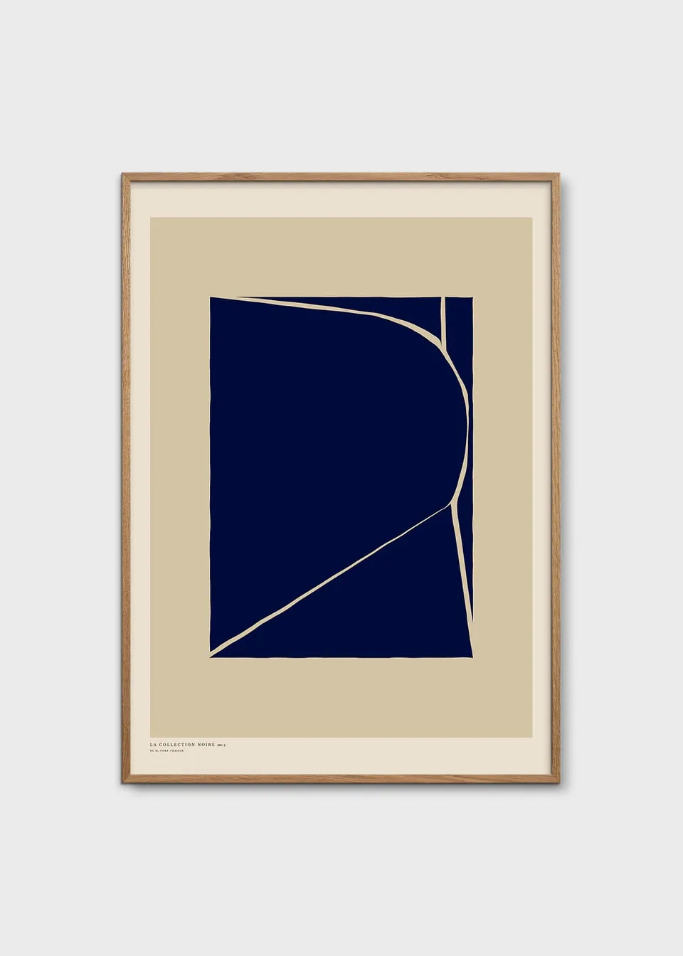 The Poster Club Art Prints Structure Poster A4 beige blau