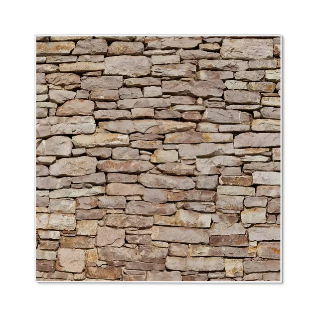 Banjado Magnettafel Stadtmauer Metall 50x50 cm mit Magneten