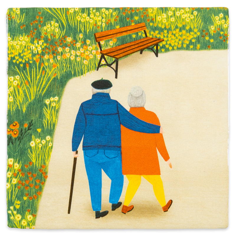 Storytiles Delft blue Couple goals Fliese S 10x10 cm Liebe