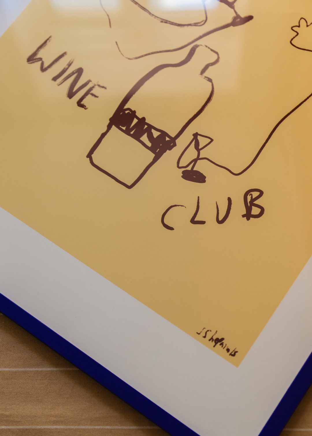 The Poster Club Wine Club Poster 30x40 cm beige