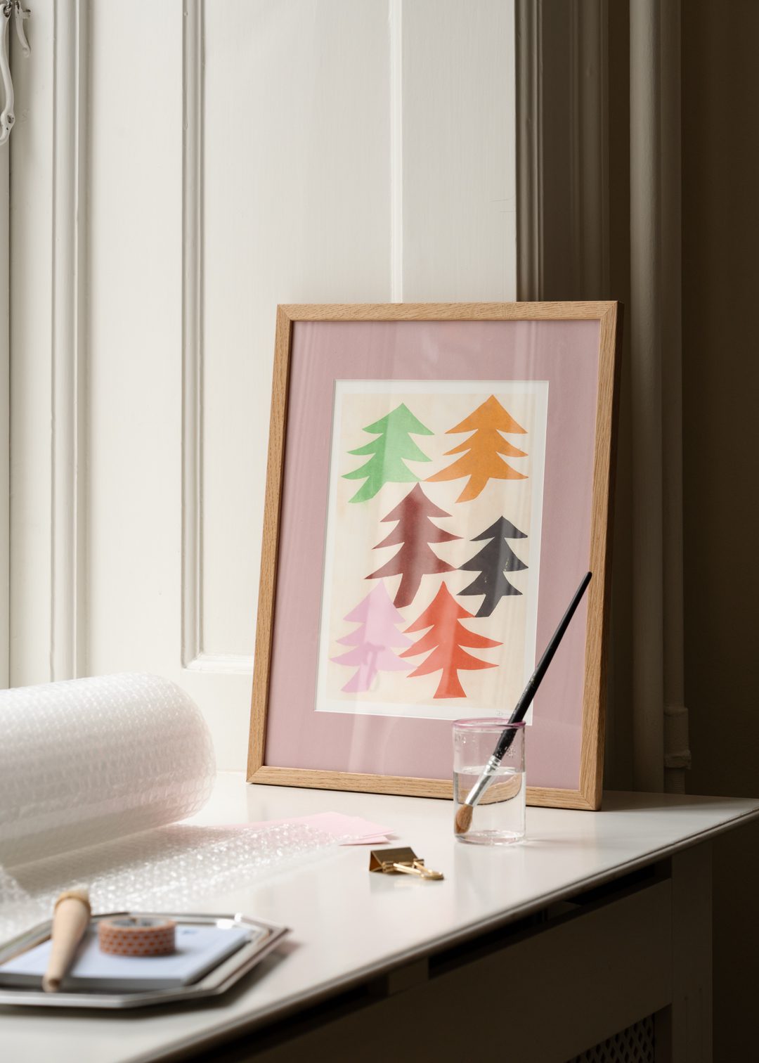 The Poster Club Art Prints Dancing Trees Poster 30x40 cm grün
