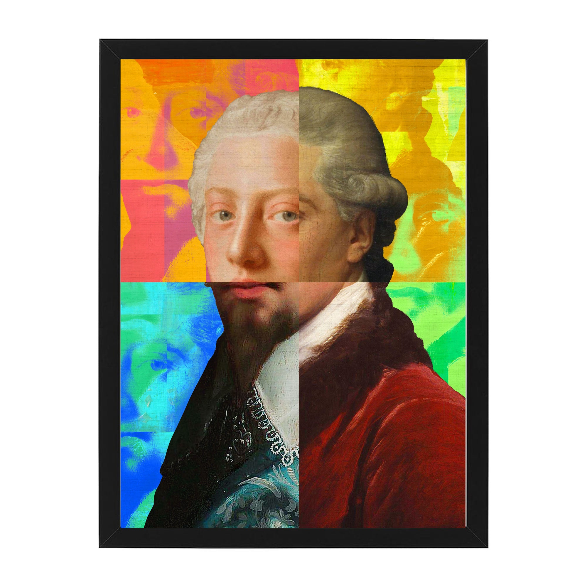 Mineheart Gentleman Puzzled Leinwandbild Rot 30x41cm