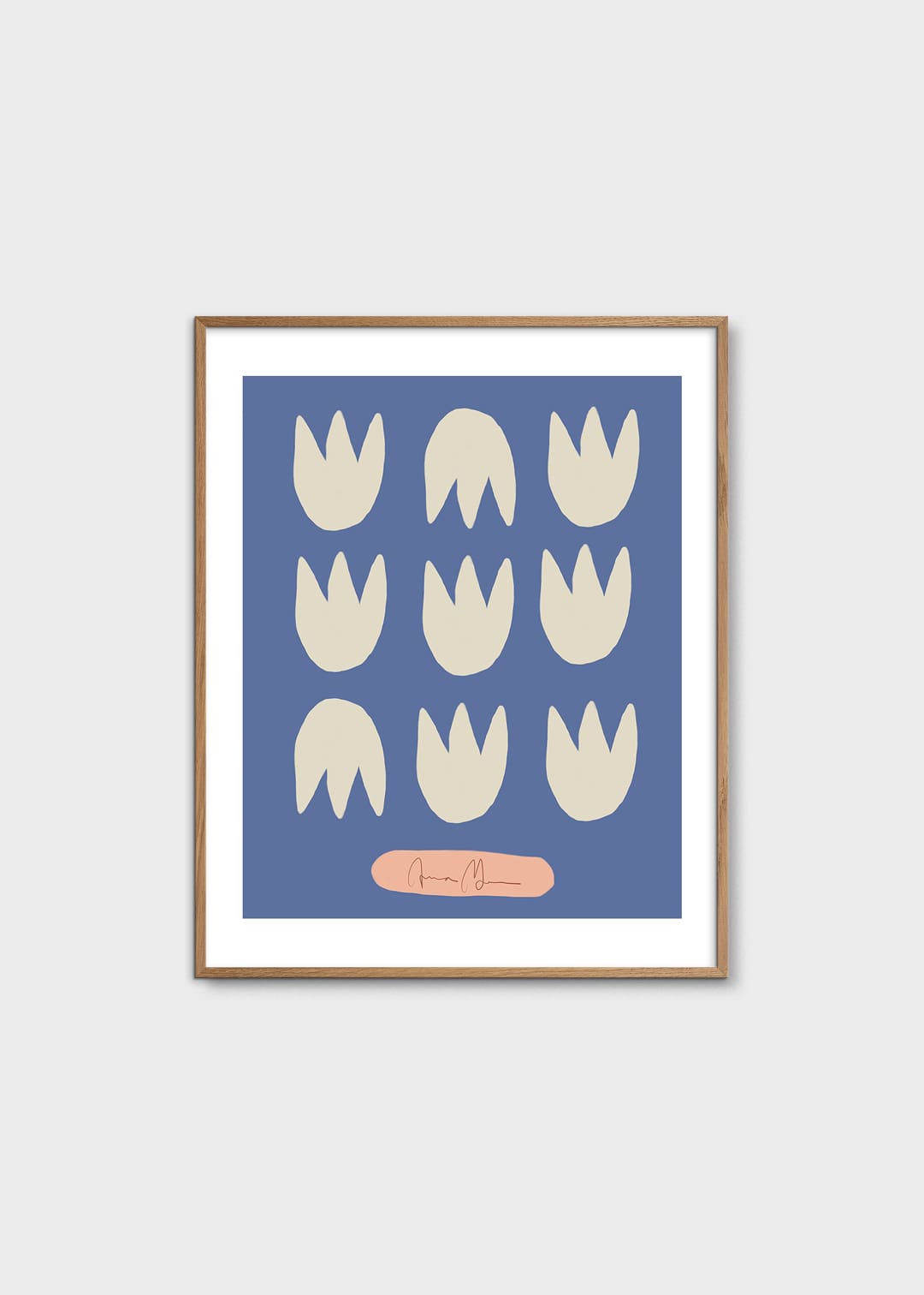 The Poster Club Blue Tulips Poster 40x50 cm blau