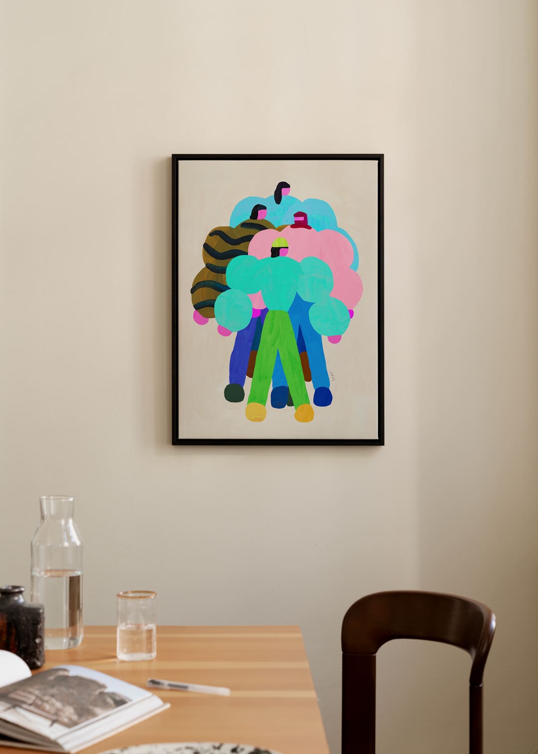 The Poster Club Art Prints People in Puffs Leinwand 30x40 bunt