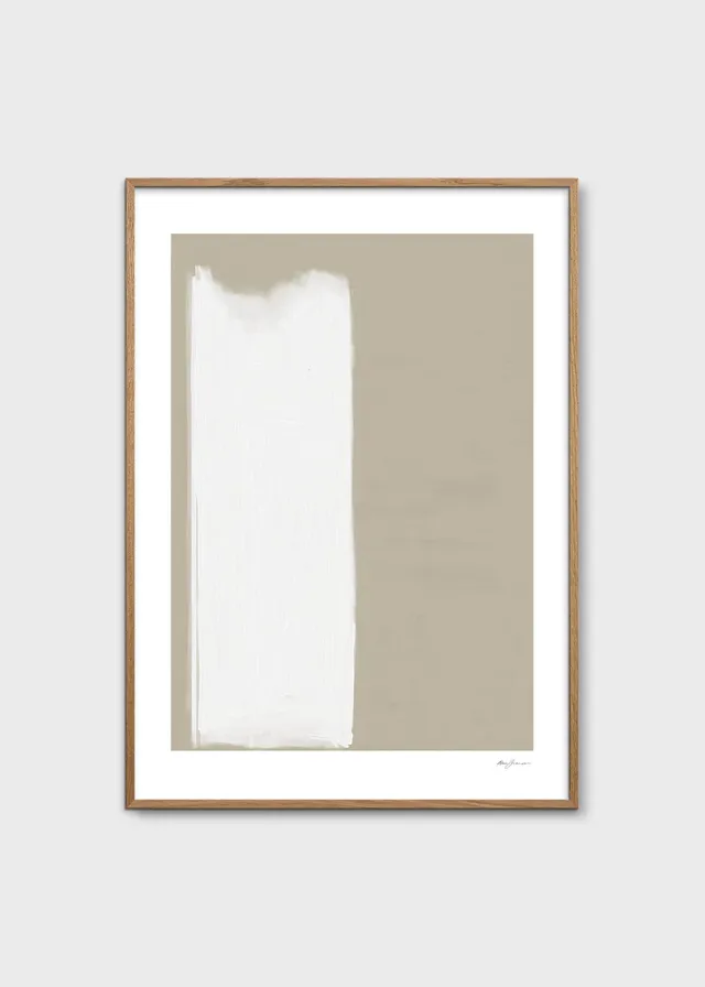 The Poster Club Fundamental Poster 30x40 cm beige weiß