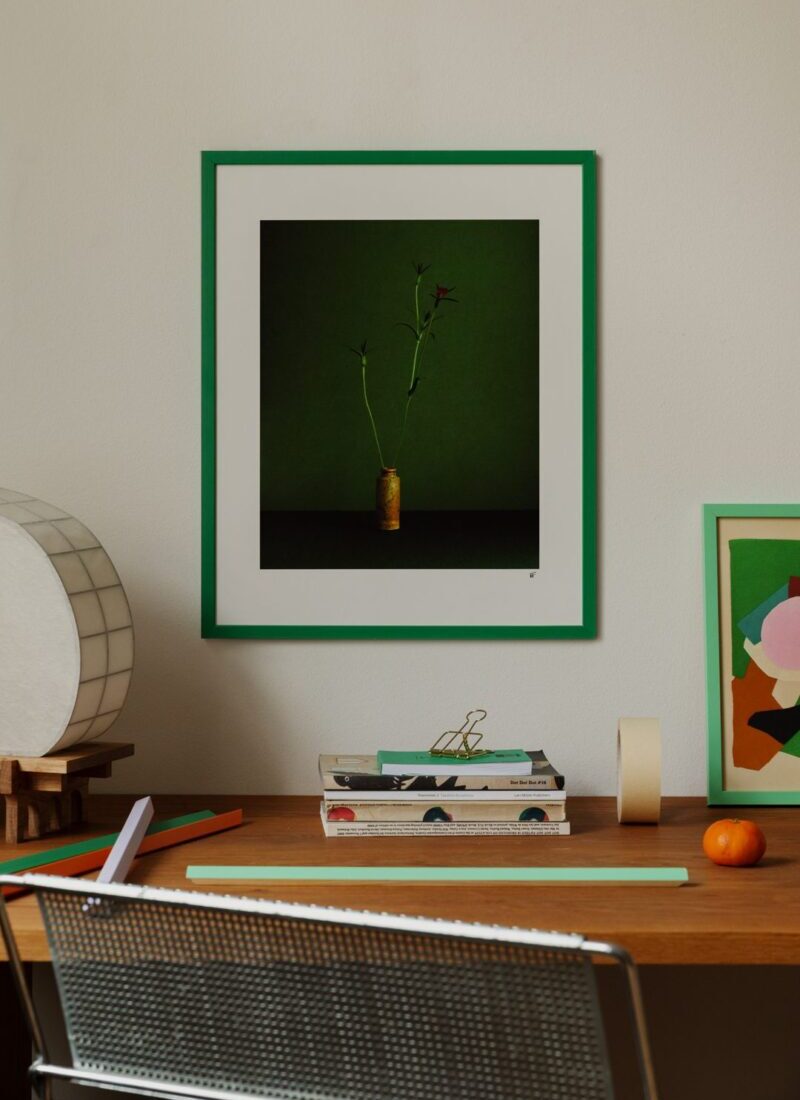 The Poster Club Green Wood Frame Bilderrahmen 30x40 cm Grün